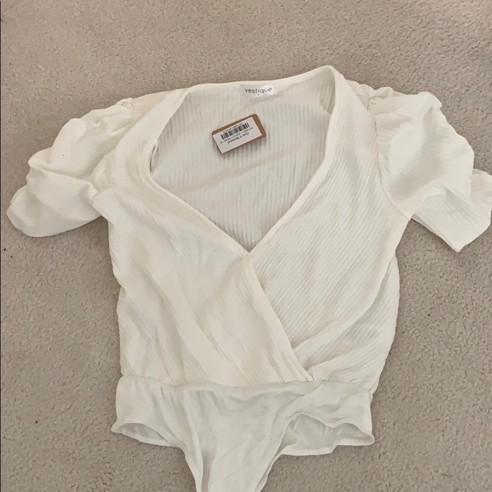 NWT White body suite